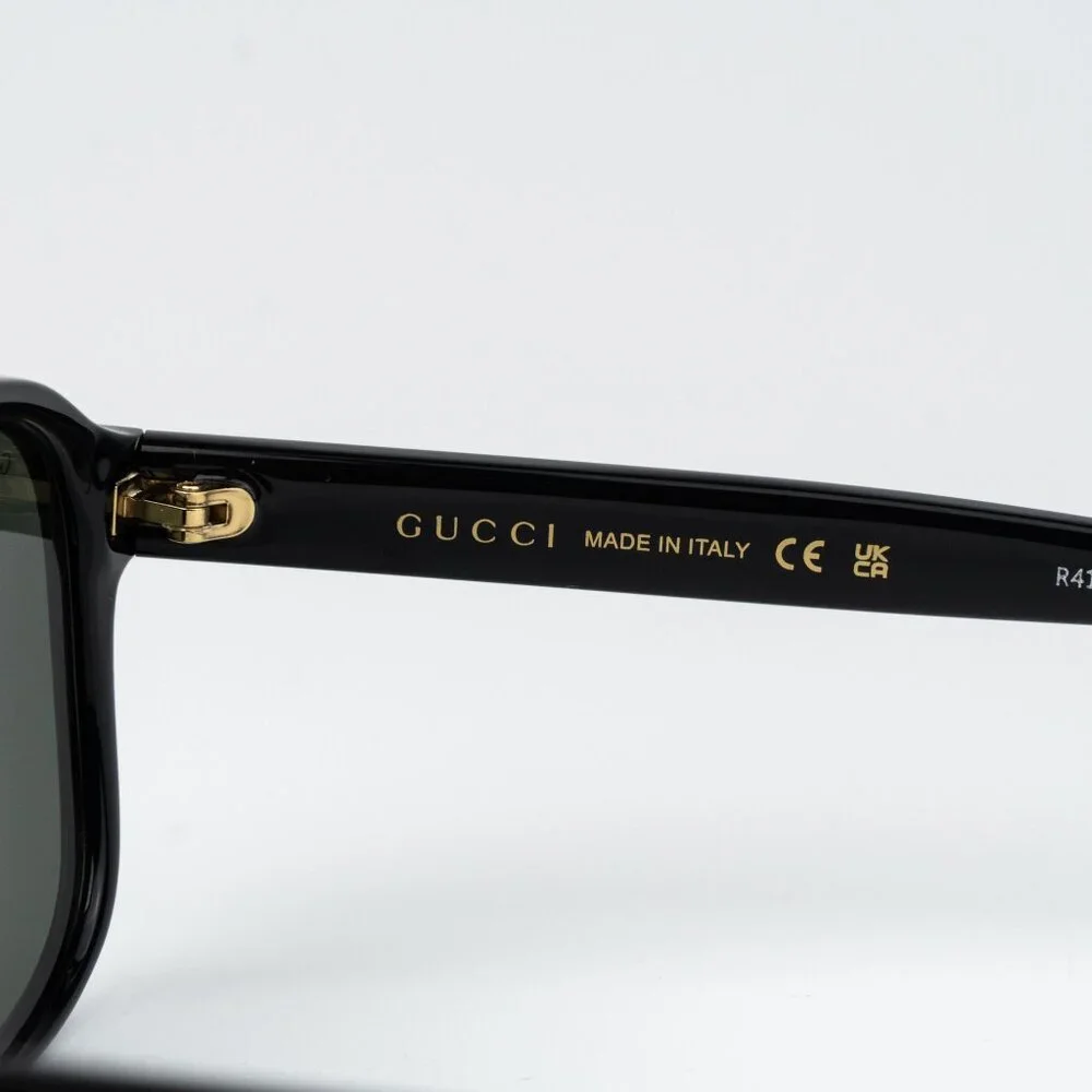 Gucci Men Sunglasses Black Pilot GG1856S 001 NEW AUTHENTIC
